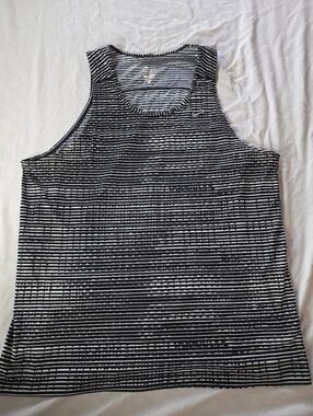 Rare Nike Men’s Black White Tank Top Miler Singlet Vintage New XL